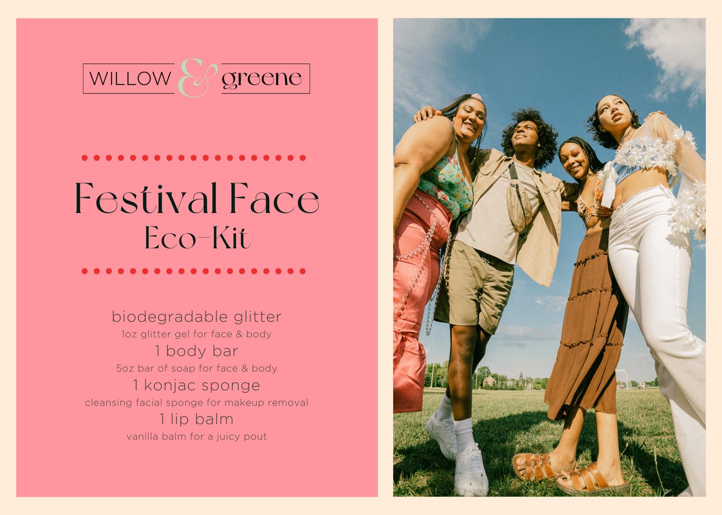 Festival Face ~ unique eco-friendly bath & body kit